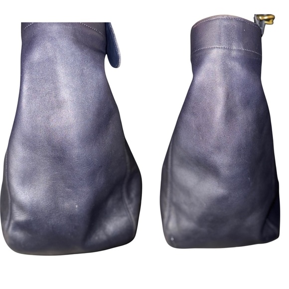 Coach Vintage Navy Leather XL Soho Duffle Tote style 4082 Hard to Find!!! - Picture 6 of 14